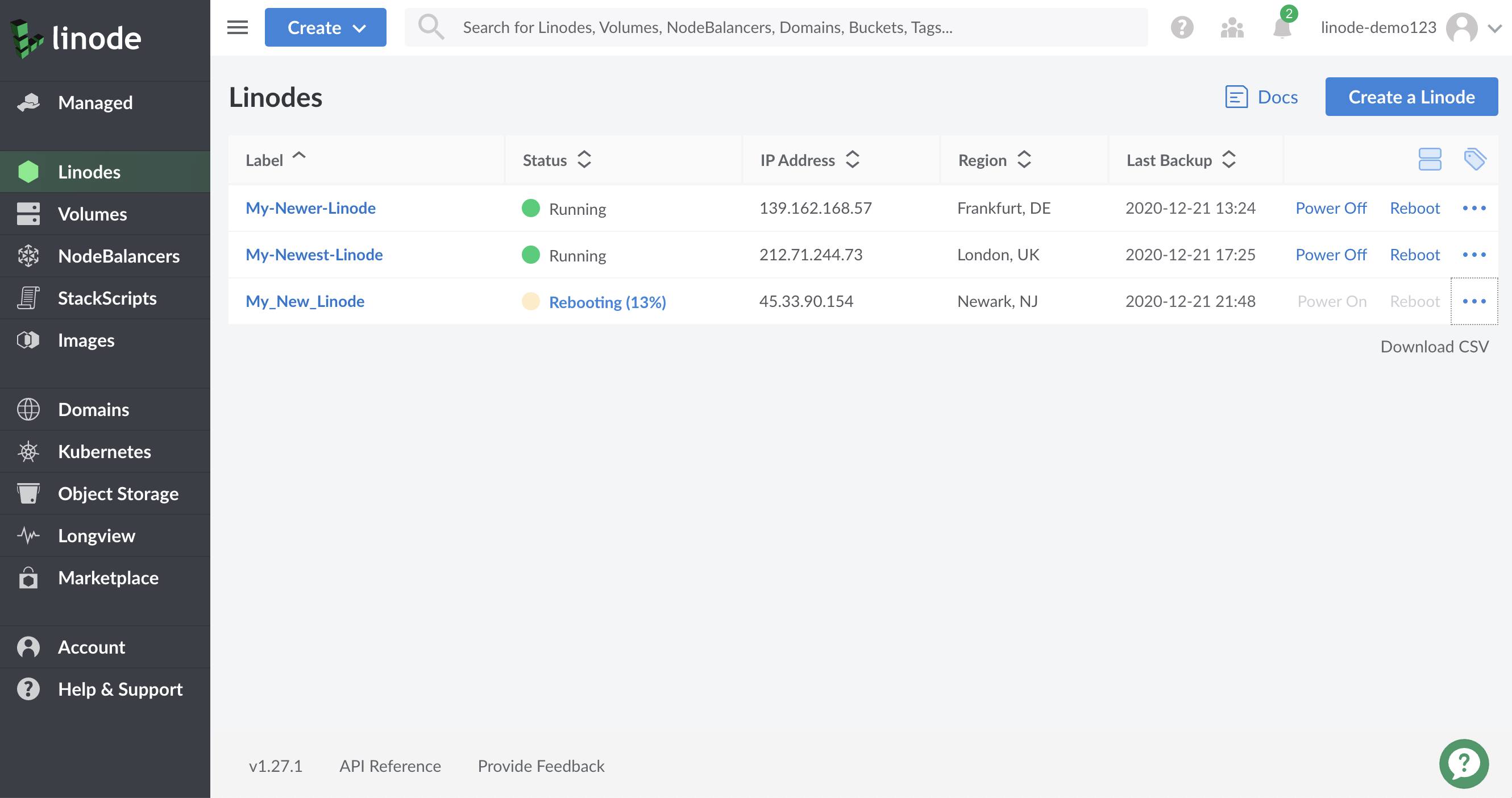 Cloud Manager Rescue form - reboot progress bar highlighted Cloud Manager Rescue form - reboot progress bar highlighted
