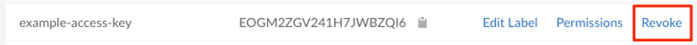 Select the ‘Revoke’ button Select the ‘Revoke’ button